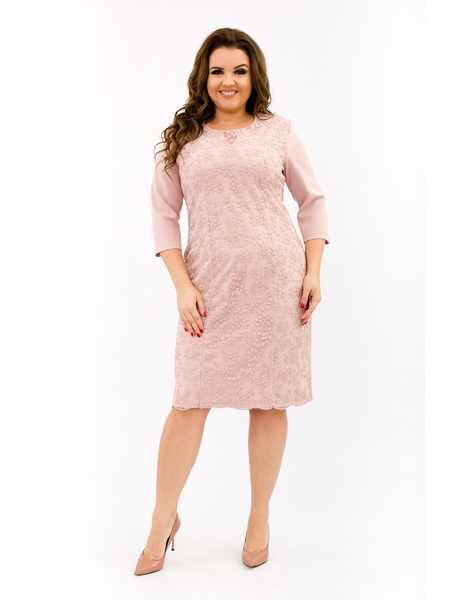 Великолепное нарядное розовое женское платье  334-6e